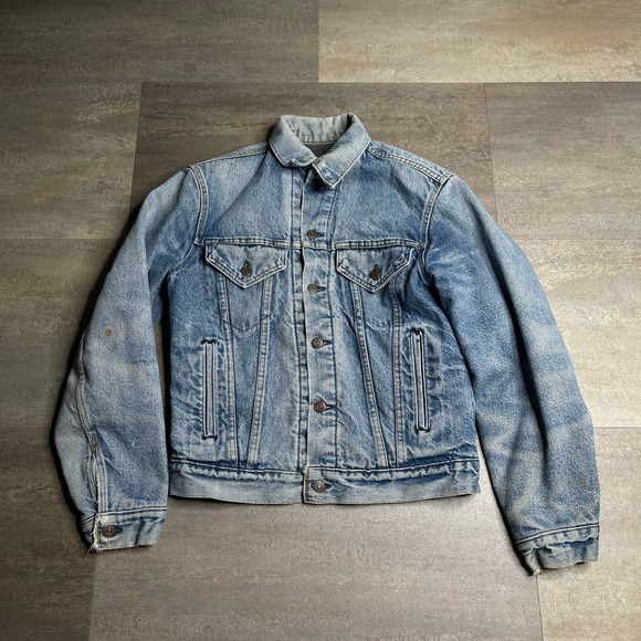 SOLD Levi's VTG Blanket Lined Trucker Jacket Small - Picture 1 of 4